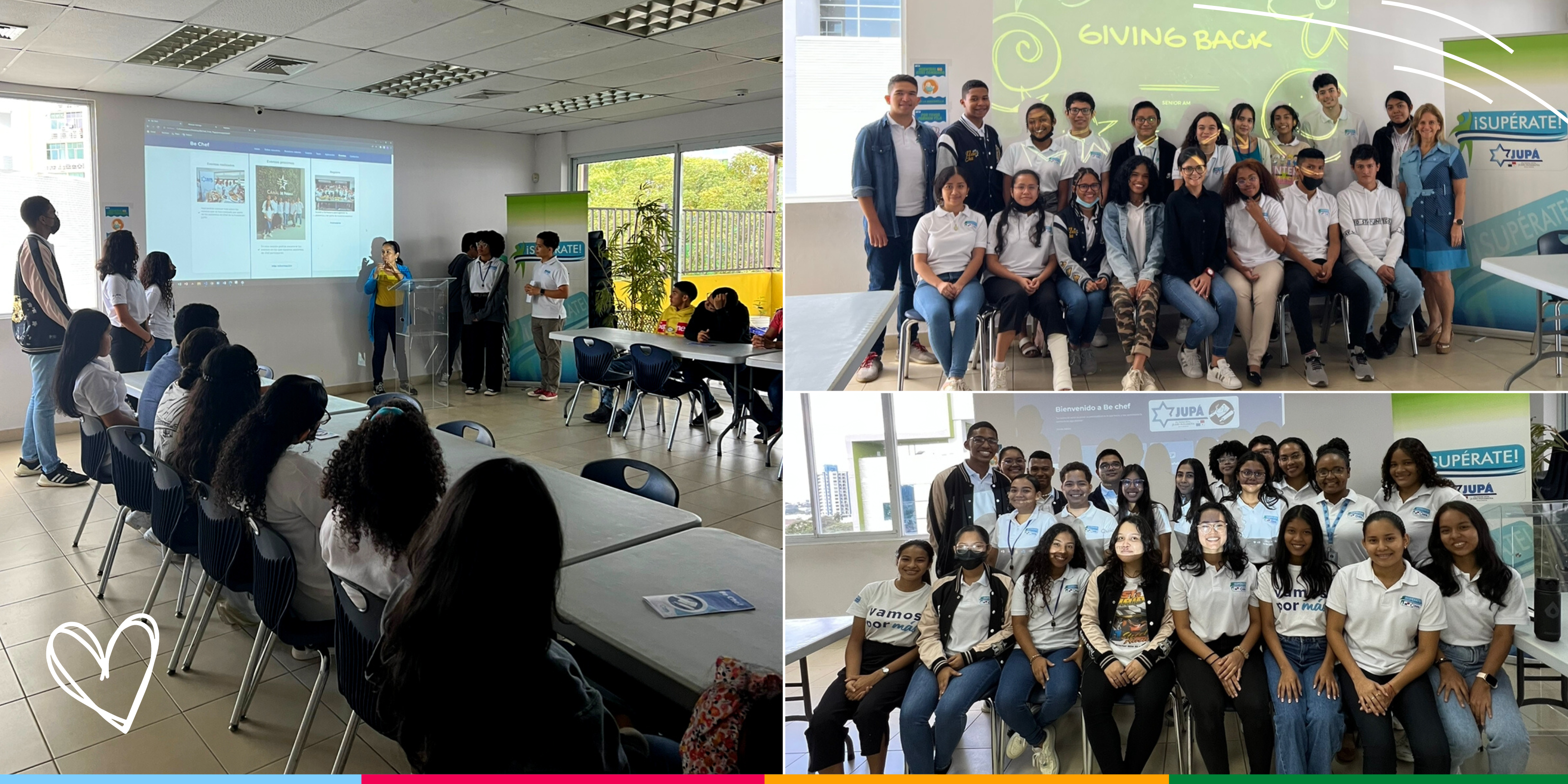 Estudiantes senior de ¡Supérate! realizan proyectos en agradecimientos a la Fundación JUPÁ