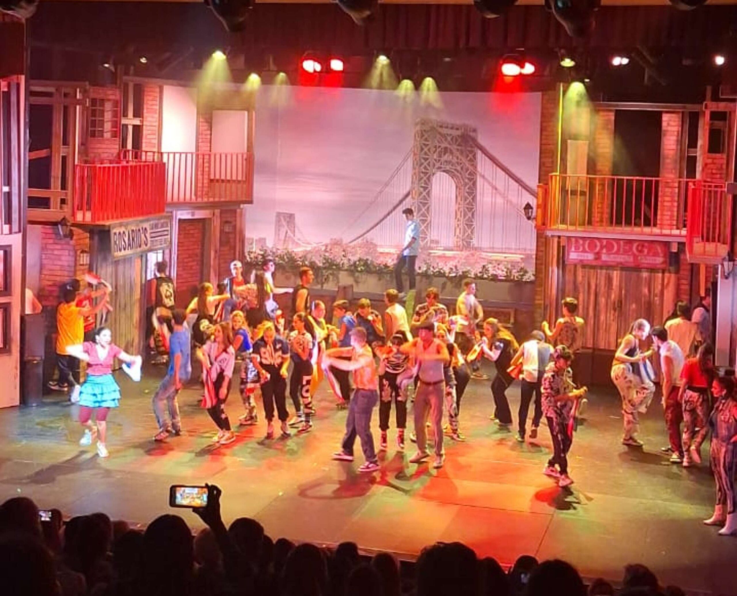 Una hermosa noche cultural con nuestros Freshmen de ¡Supérate! JUPÁ, viendo el musical “In The Heights” presentado por Magen David Academy